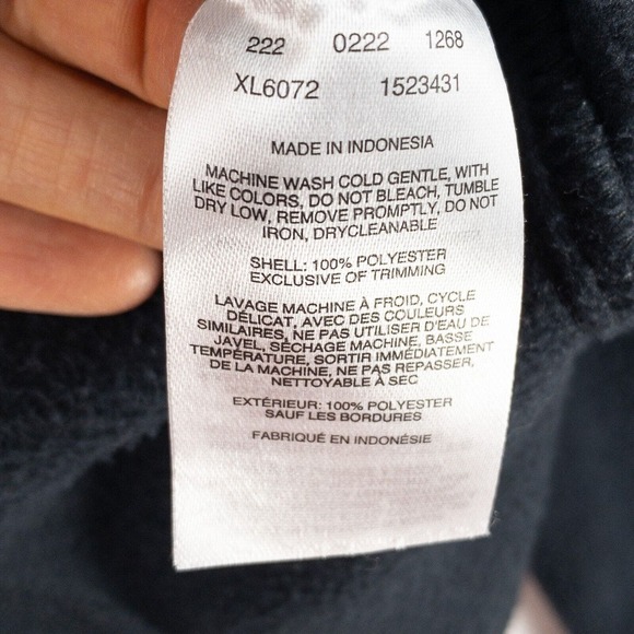 Columbia Fleece Jacket Womens XL Black Full Zip With Pockets - Picture 5 of 13